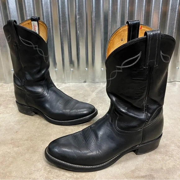 Tony Lama | Shoes | Tony Lama Mens 95 B Black Leather Round  display picture 1